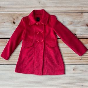 Gap Dress Coat. Hot pink with SPARKLE!